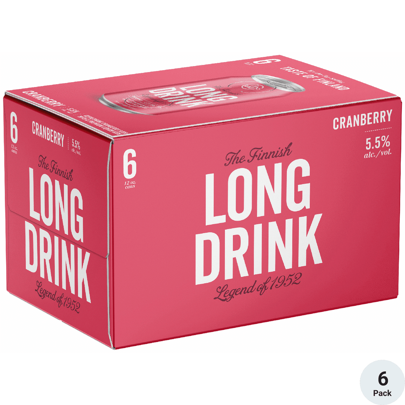 LONG DRINK CRANBERRY 6PK