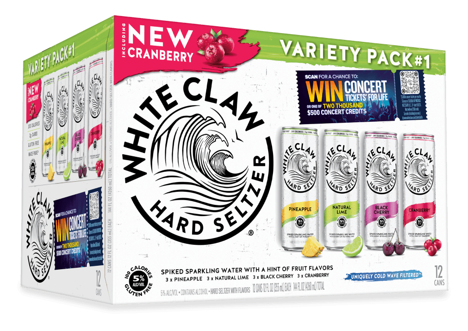 WHITE CLAW  VARITEY PACK 12 OZ NO 1