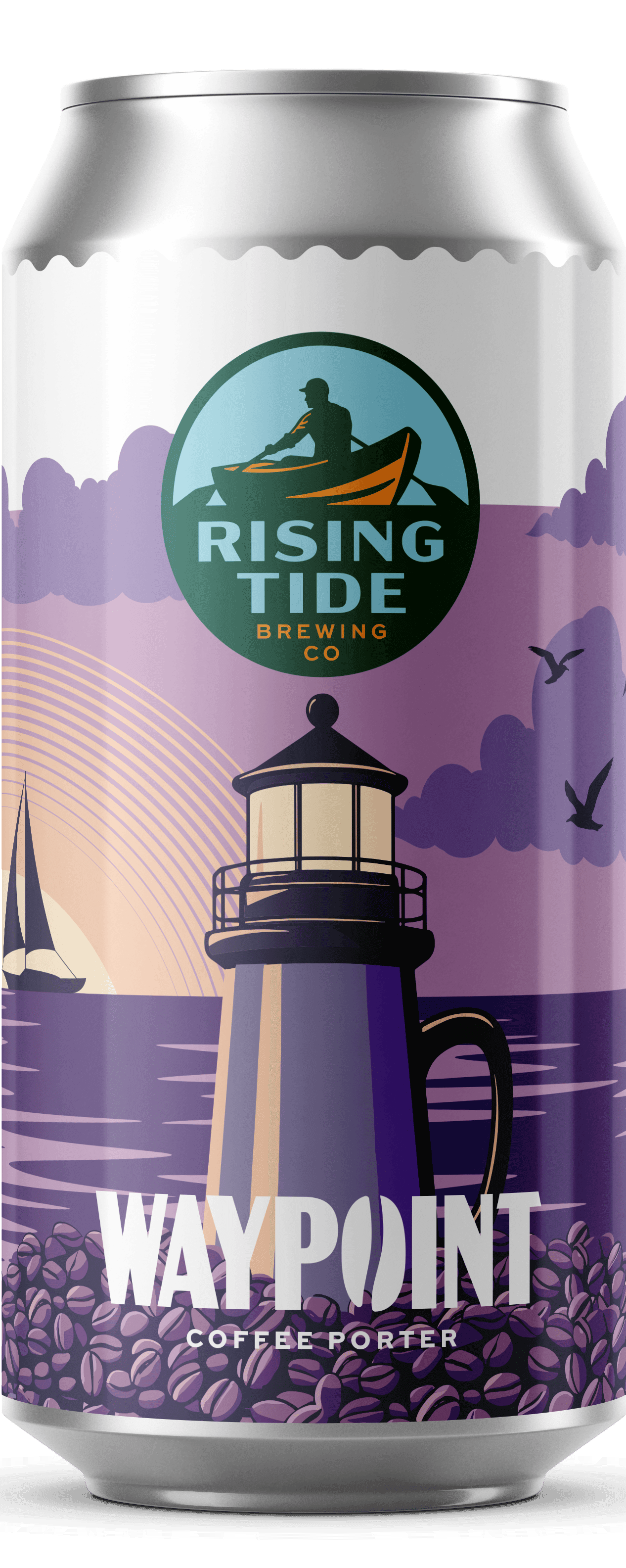 RISING TIDE WAYPOINT COFFEE PORTER 16 OZ 4 PK 