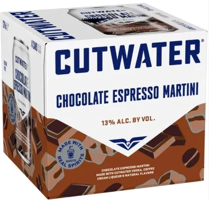 CUTWATER CHOCOLATE EXPRESSO 12 OZ 4PK