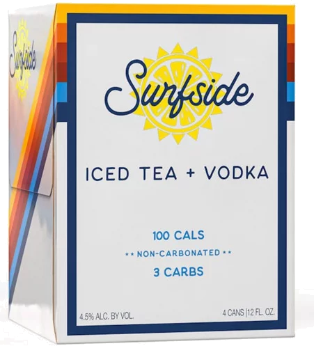 SURFSIDE ICED TEA + VODKA 4PK 12 OZ