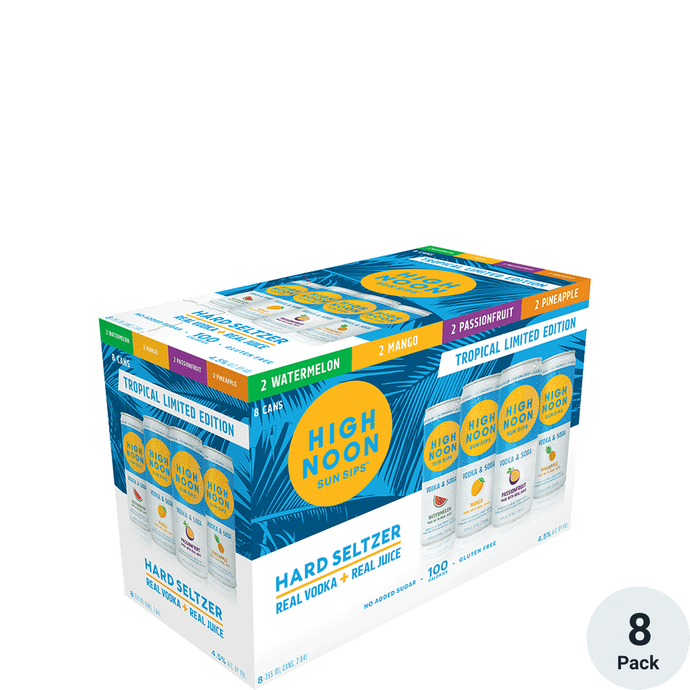 HIGH NOON TROPICAL 8PK 12 OZ