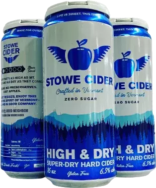 STOWE CIDER HIGH & DRY 16 OZ 4 PK 
