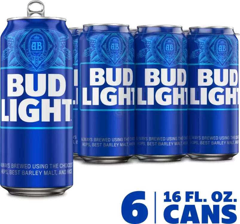 BUD LIGHT 160Z 6PK CAN
