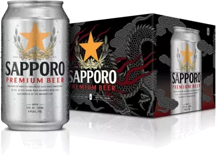 SAPPORO PREMIUM 6PK BEER 12 OZ CAN