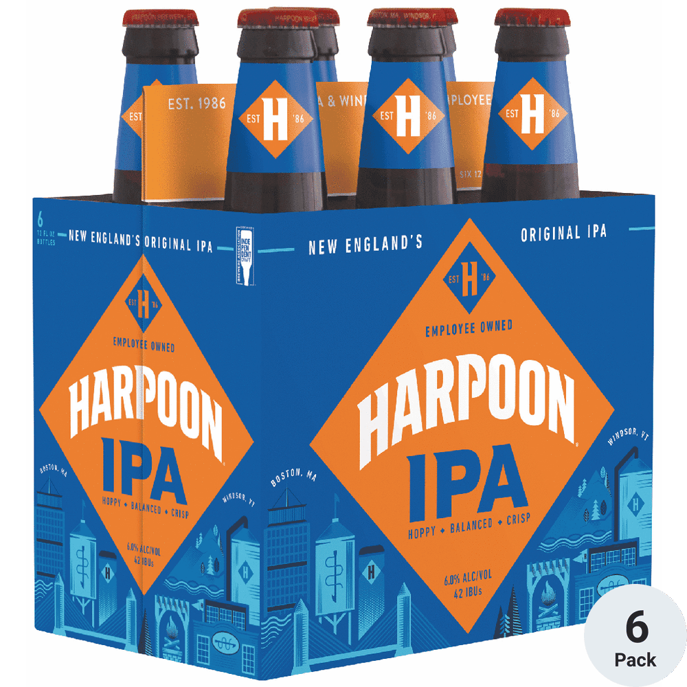 HARPOON IPA 6PK 12 OZ BOTTLS