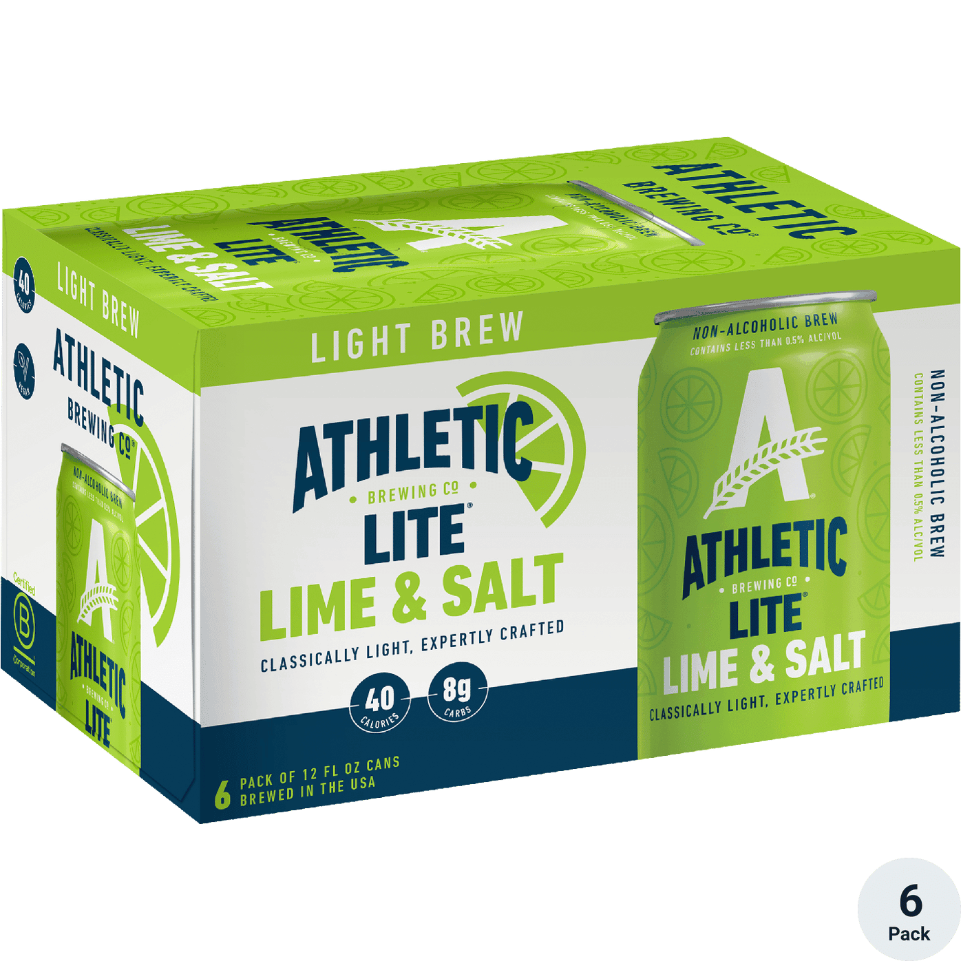 ATHLETIC LIME & SALT  LITE 6 PK