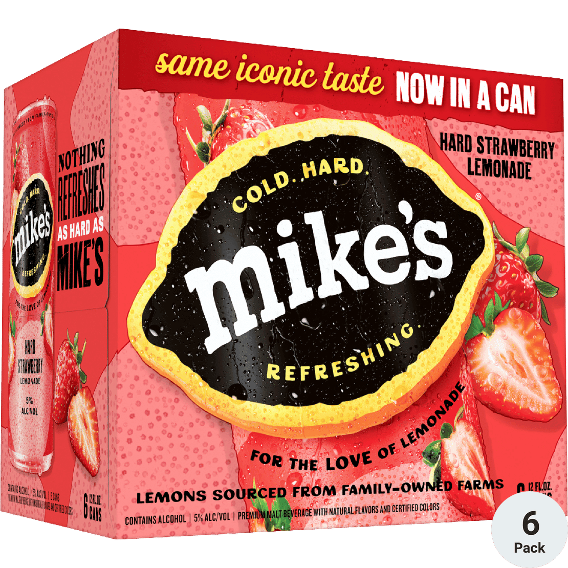 MIKE'S HARD STRAWBERRY LEMONADE 6 PK 12 OZ