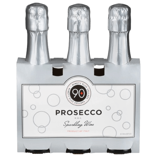 90 + PROSECCO REGULAR 3PK 187 ML